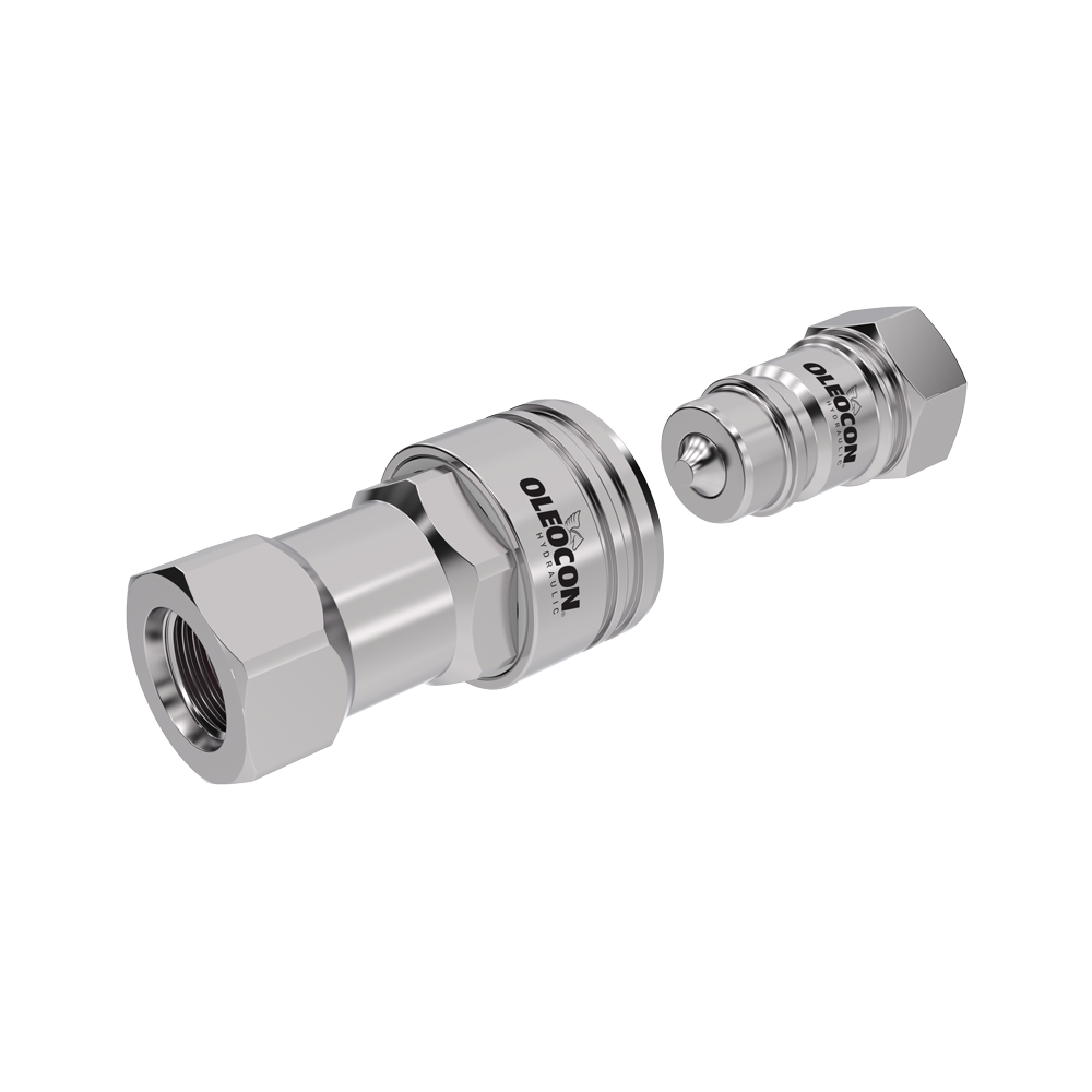 UNF Thread ISO 7241-A Poppet Type Hydraulic Quick Coupling